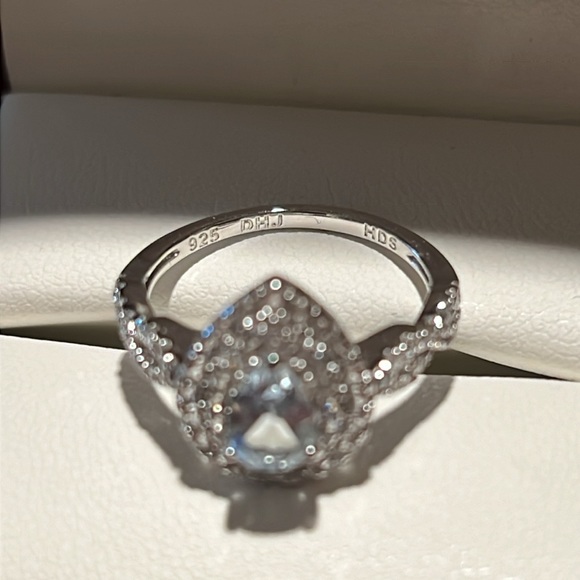 aquamarine 925 sterling silver ring - Picture 3 of 3
